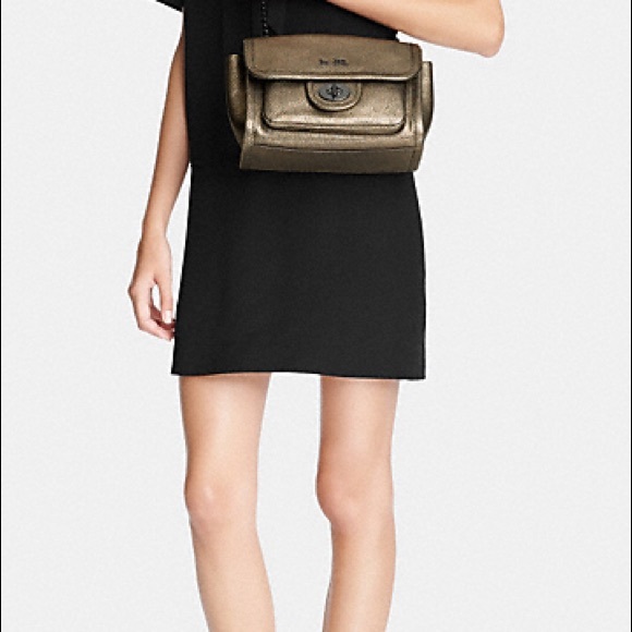 🐸Coach RANGER FLAP CROSSBODY METALLIC - Picture 5 of 8